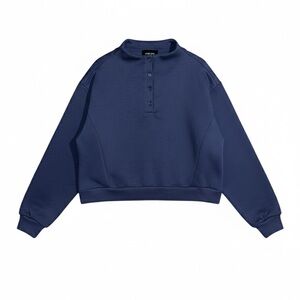 Elegant Navy Crew Neck Sweater